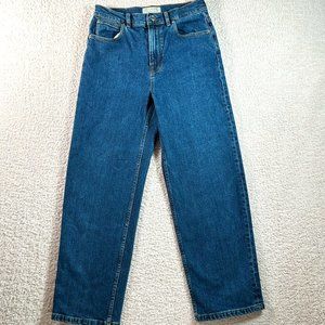 Everlane Way High Jean Straight Leg Medium Wash Size 27R Classic Comfy Casual